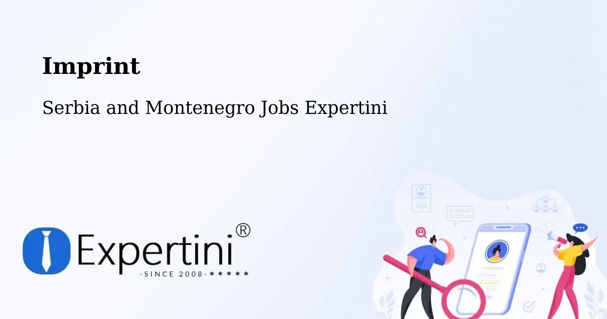 Imprint – North Perth - Serbia and Montenegro Jobs Expertini